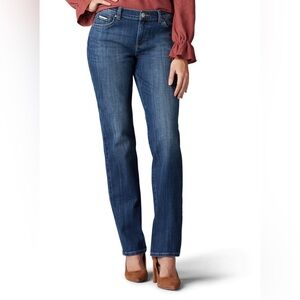 MICHAEL KORS SIZE 14~SLIM STRAIGHT BLUE DENIM JEANS~*PANTS TROUSERS SLACKS*